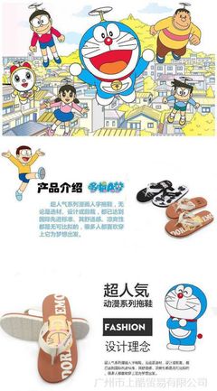 酷恰恰哆啦A夢女式拖鞋 防臭防滑的動漫休閑之選