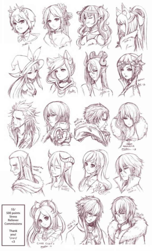 動漫人物頭發繪制全攻略 從基礎到進階的實用技巧