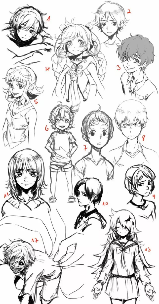 動(dòng)漫人物繪畫全方位參考指南 發(fā)型、姿勢(shì)、表情與網(wǎng)站資源